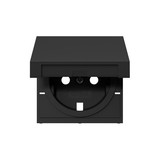 Gira 4922005 Abdeckung SCHUKO-Steckdose KD System 55 Schwarz m