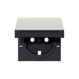 Gira 4922600 Abdeckung SCHUKO-Steckdose KD System 55 Edelstahl(lack.)