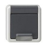 Gira 494230 Gehäuse-OT SCHUKO-Steckdose KD + SP WG AP Grau