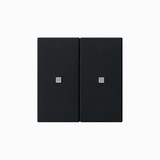 Gira 5107005 RF BedienAufsatz 2-fach KNX System 55 Schwarz m