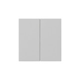 Gira 5370015 Wippe 2-fach unbedruckt System 55 Grau m
