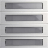 Gira 5534926 Ruftastenmodul 4-fach System 106 Aluminium
