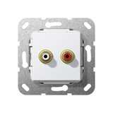 Gira 563103 C-Audio Kpl. Einsatz Reinweiß