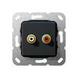 Gira 563110 C-Audio Kpl. Einsatz Schwarz m