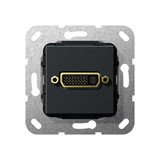 Gira 564510 DVI (24+5) K-poligeitsche Einsatz Schwarz m