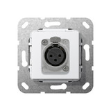 Gira 566703 XLR-Buchse D-Serie Einsatz Reinweiß
