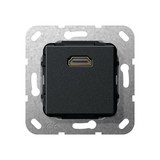 Gira 567010 HDMI K-poligeitsche Einsatz Schwarz m