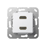 Gira 567103 HDMI 2-fach Kpl. Einsatz Reinweiß