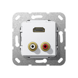 Gira 567303 C-Audio HDMI Kpl. Einsatz Reinweiß