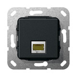 Gira 569510 Modular-Jack RJ45 Cat.6A 10 Gbit Kpl. Einsatz Schwarz m