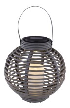 Globo Solarleuchte LED Solarleuchte 0,06W Warmweiß IP44 Rattan 23cm 33283