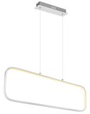 Globo Silla LED Hängeleuchte 24W Warmweiß Nickel Matt, Metall 120cm 67262H