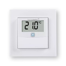 Homematic IP Wired Temperatur- und Luftfeuchtigkeitssensor mit Display - innen HmIPW-STHD 153650A0