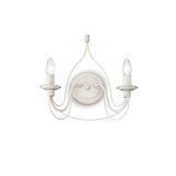 Ideal Lux CORTE Wandleuchte E14 2-fach dimmbar Weiss 028460