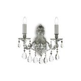 Ideal Lux GIOCONDA Wandleuchte E14 2-fach dimmbar Silber 044910