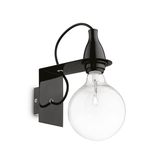 Ideal Lux MINIMAL E27 Wandleuchte 8W dimmbar Schwarz warmweiss 045214