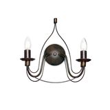 Ideal Lux CORTE Wandleuchte E14 2-fach dimmbar Rostfarben 057200