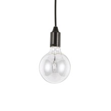 Ideal Lux EDISON E27 Pendelleuchte 8W ⌀125mm dimmbar Schwarz warmweiss 113319