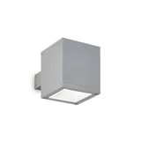 Ideal Lux SNIF SQUARE Wandleuchte G9 dimmbar Grau IP44 118666