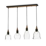 Ideal Lux GRETEL Pendelleuchte E27 4-fach dimmbar Schwarz 122557