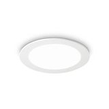 Ideal Lux GROOVE LED Einbauleuchte 30W ⌀227mm Weiss warmweiss 124018