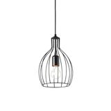 Ideal Lux AMPOLLA Pendelleuchte E27 ⌀205mm dimmbar Schwarz 148151