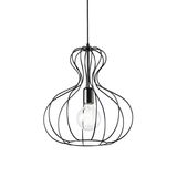 Ideal Lux AMPOLLA Pendelleuchte E27 ⌀350mm dimmbar Schwarz 148502