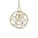 Ideal Lux KONSE Pendelleuchte E27 ⌀400mm dimmbar Gold 155968