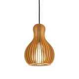 Ideal Lux CITRUS Pendelleuchte E27 ⌀200mm dimmbar Holz 159867