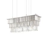 Ideal Lux MARTINEZ Pendelleuchte E14 6-fach dimmbar Chrom 166322