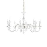 Ideal Lux JUSTINE Pendelleuchte E14 8-fach ⌀790mm dimmbar Weiss 197524