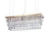 Ideal Lux MARTINEZ Pendelleuchte E14 8-fach dimmbar Gold 213583