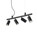 Ideal Lux DYNAMITE GU10 Pendelleuchte 4x dimmbar Schwarz warmweiss 231341