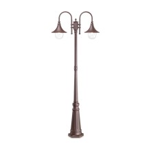 Ideal Lux CIMA Stehleuchte E27 2-fach dimmbar Braun IP43 246840