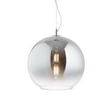 Ideal Lux NEMO Pendelleuchte E27 ⌀400mm dimmbar Chromrauchglas 250359