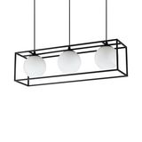 Ideal Lux LINGOTTO Pendelleuchte E14 3-fach dimmbar Schwarz 304144