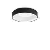 Ideal Lux ZIGGY LED Deckenleuchte 30W ⌀450mm Schwarz warmweiss 307206