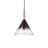 Ideal Lux EMPIRE G9 Pendelleuchte ⌀200mm dimmbar Chromrauchglas warmweiss 309798