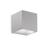 Ideal Lux RUBIK LED Wandleuchte 8,5W Grau IP54 warmweiss 326849