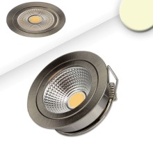 ISOLED LED Einbaustrahler COB mit Reflektor, 5W, 60°, nickel geb., warmweiß