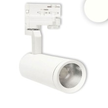 ISOLED 3-PH Schienen-Strahler, 15W, 38°, weiß matt, neutralweiß