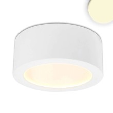 ISOLED LED Aufbauleuchte LUNA 8W, weiß, indirektes Licht, warmweiß