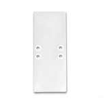 ISOLED Endkappe EC66 Aluminium weiß RAL9010 für Profil 2SIDE, 2 STK, inkl. Schrauben