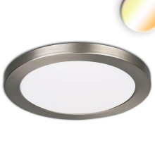 ISOLED LED Aufbau/Einbauleuchte Slim Flex, 24W, nickel gebürstet, ColorSwitch 3000/3500/4000K