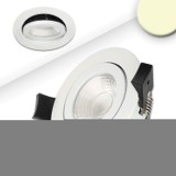 ISOLED LED Einbaustrahler, weiß, 8W, 36°, rund, warmweiß, IP65, dimmbar