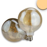 ISOLED E27 Vintage Line LED Dekobirne 125, 4W ultrawarmweiß, Glas amber, dimmbar