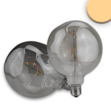 ISOLED E27 Vintage Line LED Dekobirne 125, 4W ultrawarmweiß, Glas smoky, dimmbar