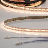 ISOLED LED CRI930 MiniAMP Flexband Streifen, 12V, 6W, IP20, 3000K, 120cm, beids. 30cm Kabel + maleAMP, 300 LED/m