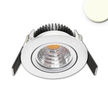 ISOLED LED Einbauleuchte 68 MiniAMP alu gebürstet 5W, 24V DC, warmweiß 2700k, dimmbar