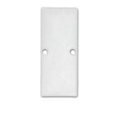 ISOLED Endkappe EC90 Aluminium weiß RAL 9003 für Profil HIDE DOUBLE inkl. Schrauben